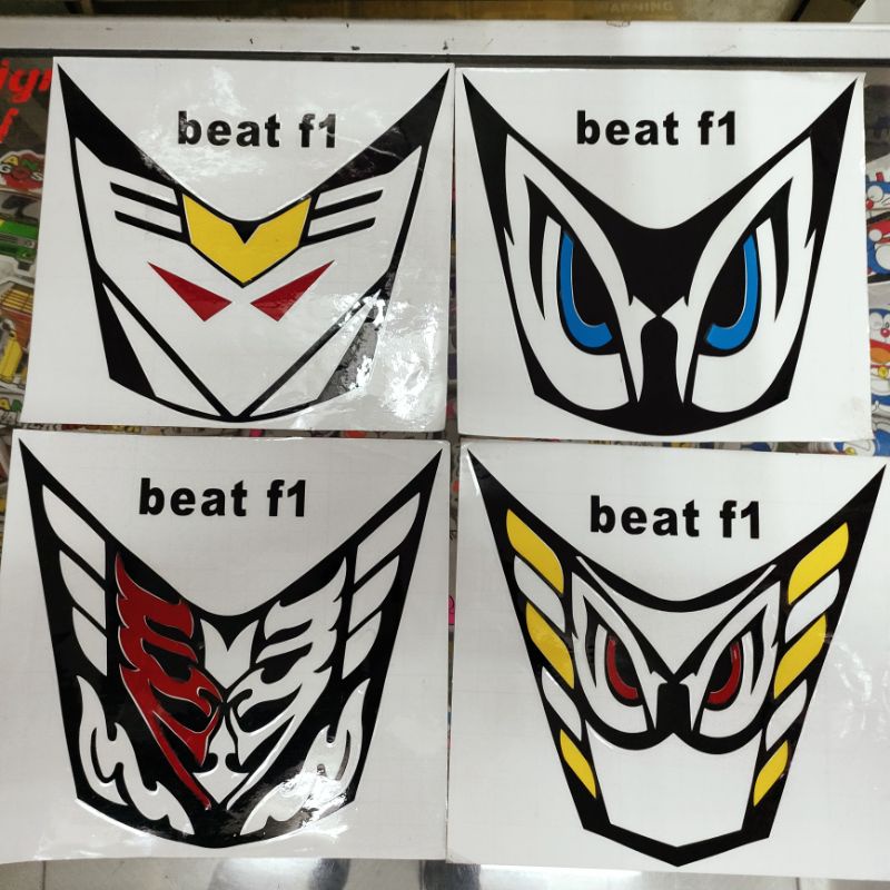 stiker variasi lampu headlamp Honda beat fi stiker lampu beat