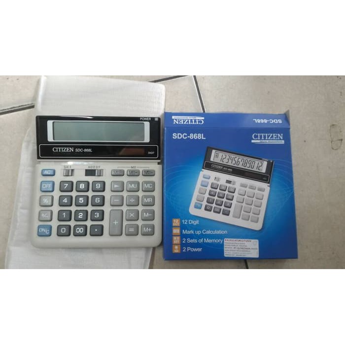 

Jual kalkulator citizen original SDC 868L Murah