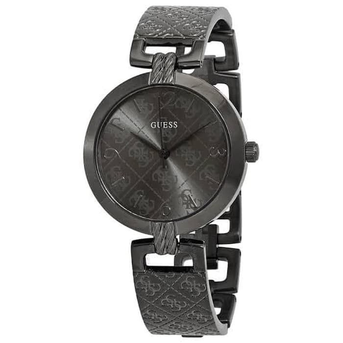 JAM TANGAN WANITA GUESS W1228L4 BLACK RANTAI ORIGINAL