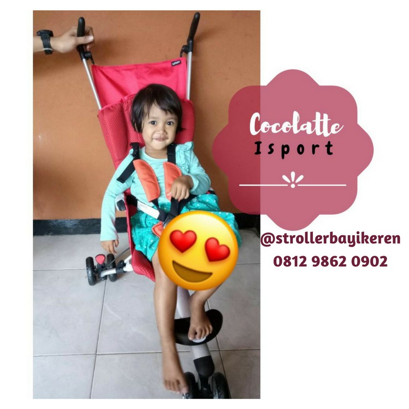 Stroller Cocolatte Isport / kereta dorong bayi roda tiga kabin pesawat bisa dilipat