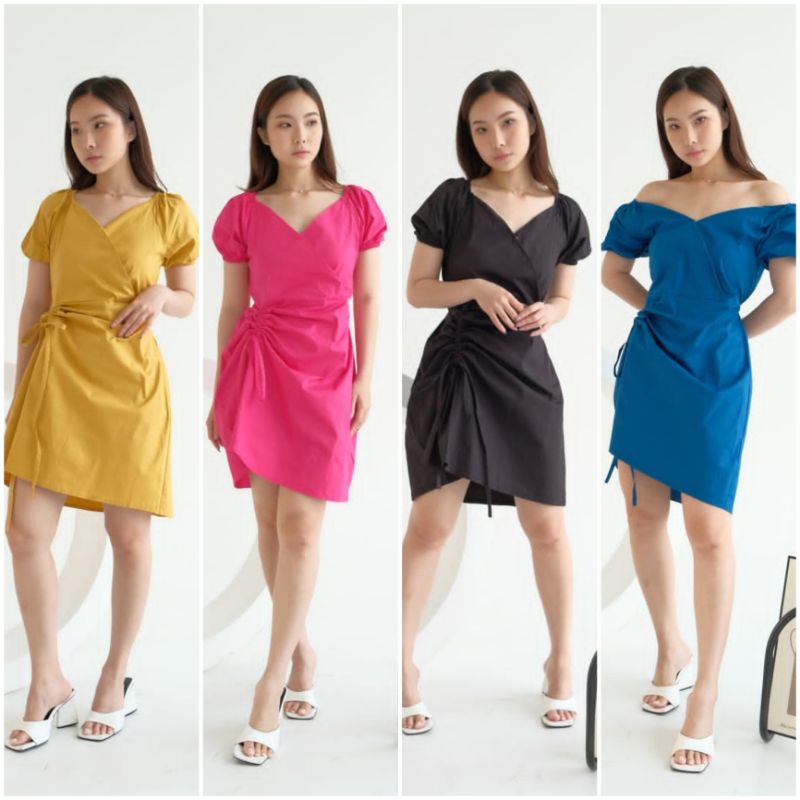 ⚡️CLEARANCE SALE ♡ PREMIUM ♡ REAL PIC ! GABBIE 2 WAYS KIMONO SLING MINI DRESS