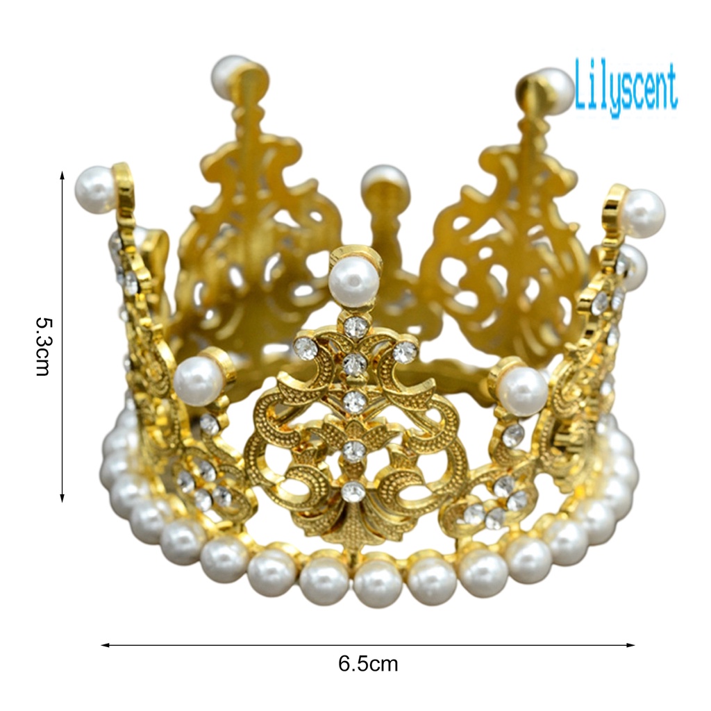 Topper Kue Bentuk Mahkota Raja Ratu Kerajaan Bahan Logam Gaya Vintage Untuk Rumah