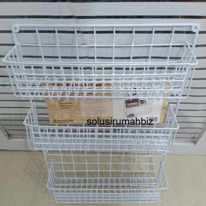 Rak Dinding Bumbu Dapur Wall Rack RAK WIRE RACK SET DINDING 40x60x22