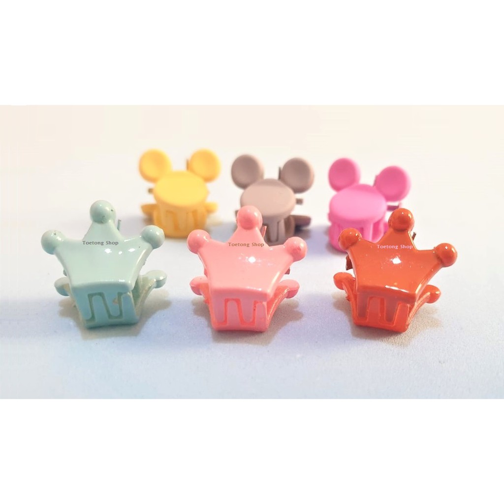 Jedai Doff Mini Karakter Jepit Rambut Lucu Imut Jepitan Poni Rambut Mini Jepit Rambut Baby Jepit Kutu-3