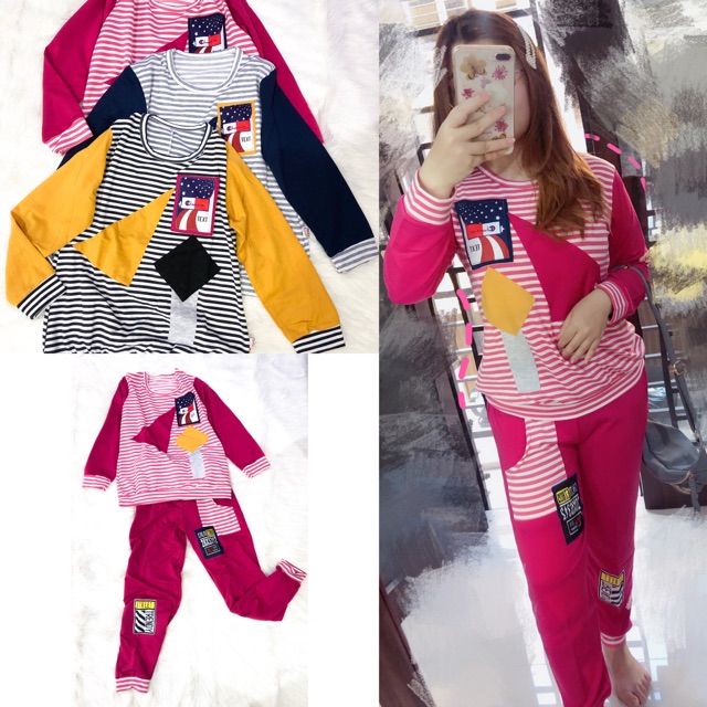 NEW✨ SETELAN PANJANG REMAJA SETELAN CASUAL STELAN BAJU WANITA SET BAJU MURAH BABYTERRY SET FASHION