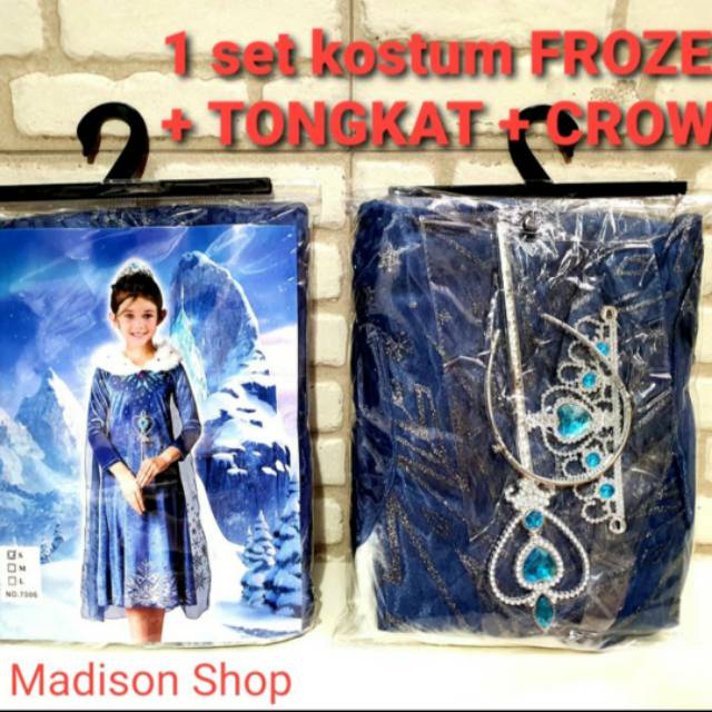 Kostum Elsa Frozen 2 Dress Princess Frozen Cosplay Kado Anak Murah Baju Putri Kostum Elsa