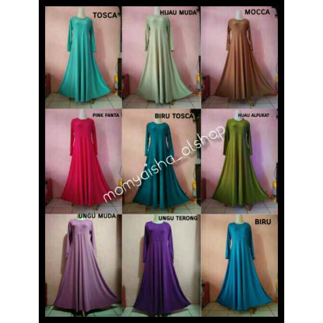 HPA7 GAMIS POLOS JERSEY / GAMIS POLOS JERSEY JUMBO XXXL / FASHION MUSLIM - PUTIH TULANG V5OO