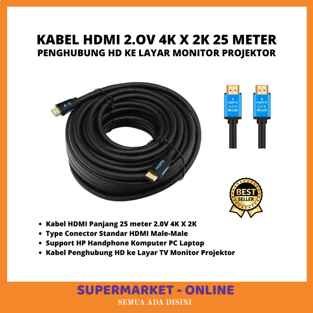 Jual Harga Promo Kabel Hdmi Meter Kabel Penghubung Hd Ke Layar Tv