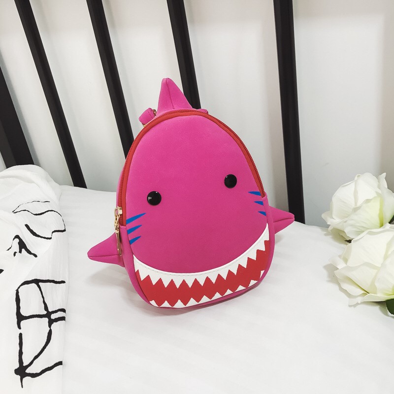 TAS ANAK MINI MODEL HIU KECIL LUCU | BACKPACK SHARK