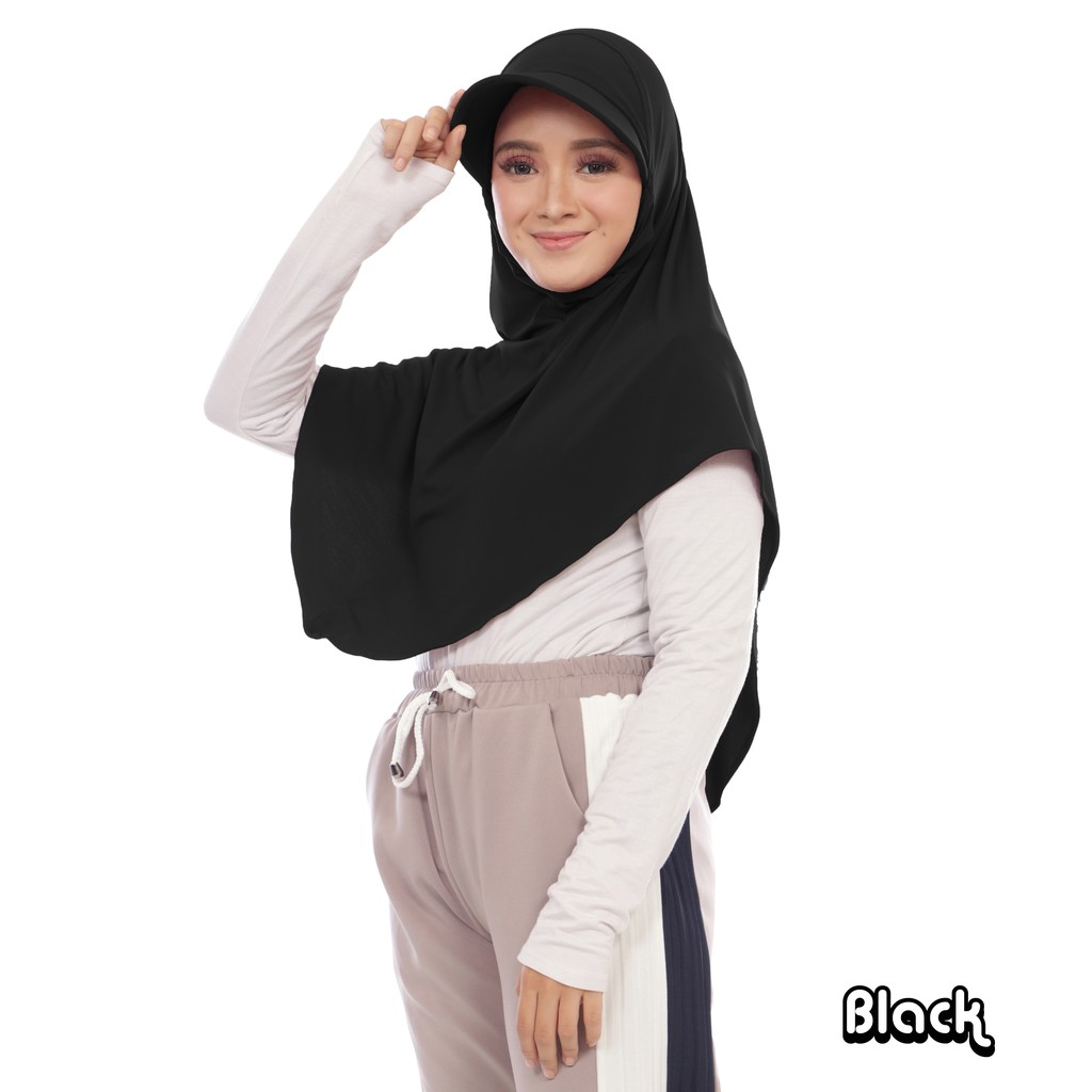 Hijab Jilbab Kerudung Bergo Instan Khimar Sporty Terbaru