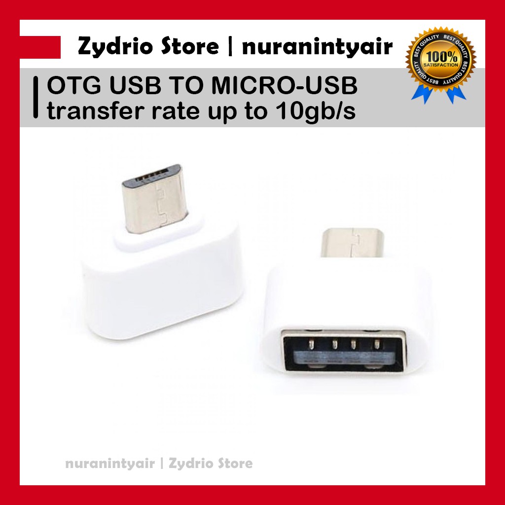 Mini OTG adapter Micro USB ke USB Female / USB OTG / OTG Android