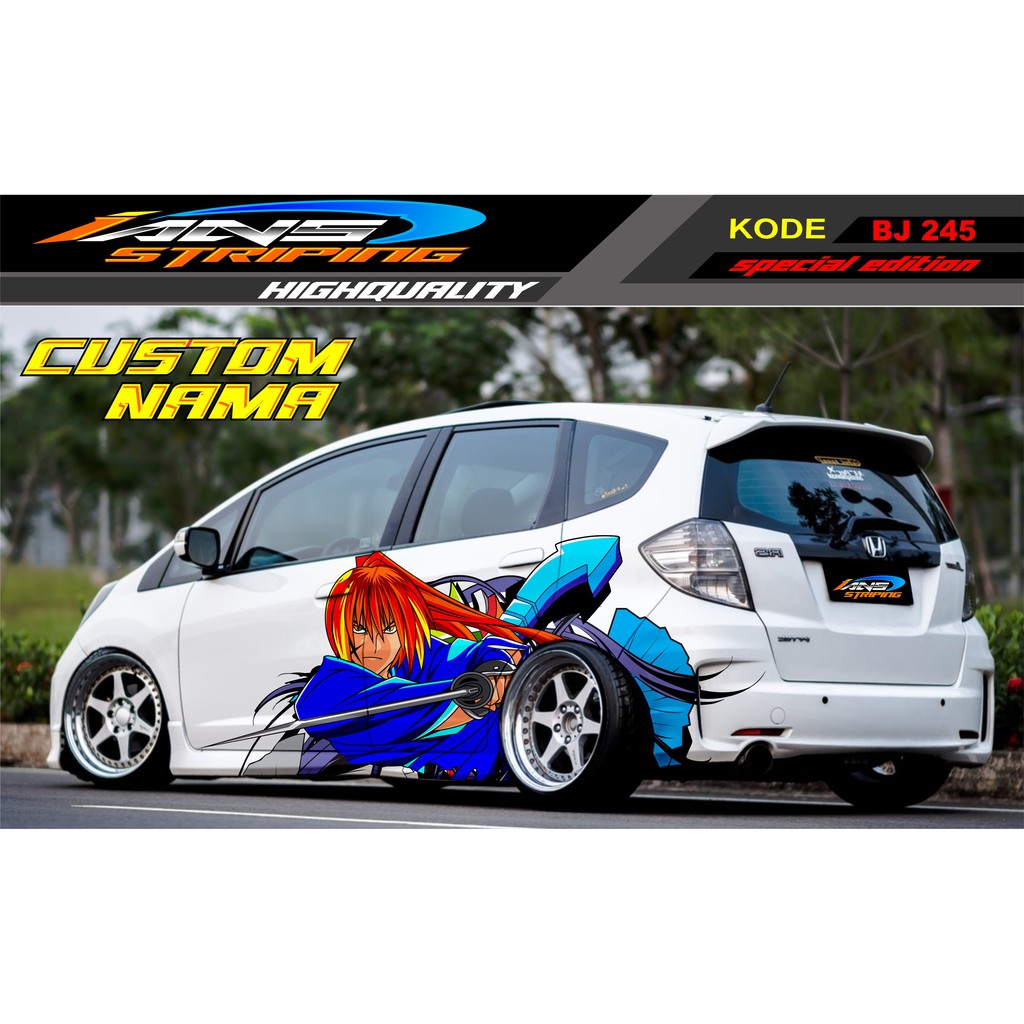 DECAL STICKER MOBIL HONDA JAZZ, BRIO, AVANZA, YARIS, MOBILIO, AGYA / STICKER MOBIL