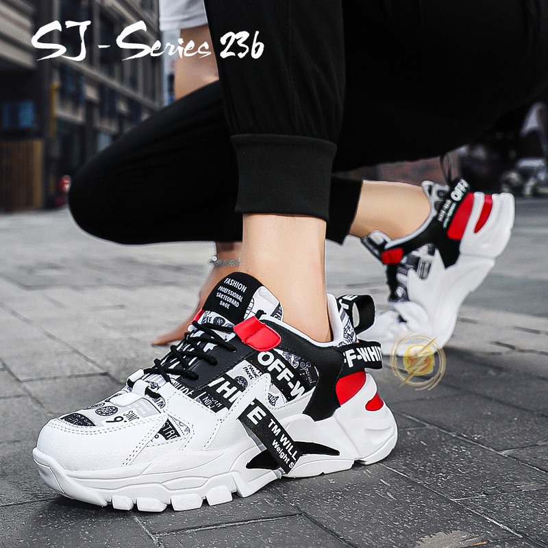 [Jwalk]  (FREE BOX PLUS KAOS KAKI) Sepatu Sneakers Pria - Sepatu Sport Import Kualitas Premium - 236