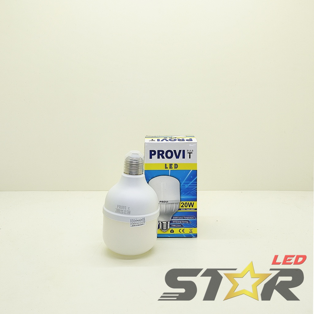 PROVI LED Bulb T 15W 20W Lampu Bohlam Tabung Murah Hemat Energi Irit Listrik 15 20 WATT Star