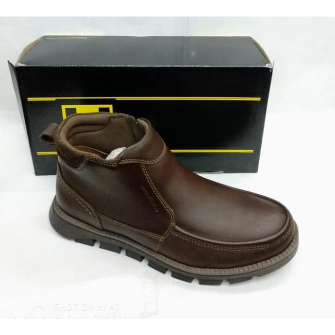 Sepatu kulit pakalolo boots N08193 coklat sepatu boots pria original