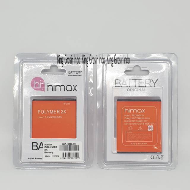 Baterai Batre Himax Polymer 2X Original OEM Battery Polymer 2 X