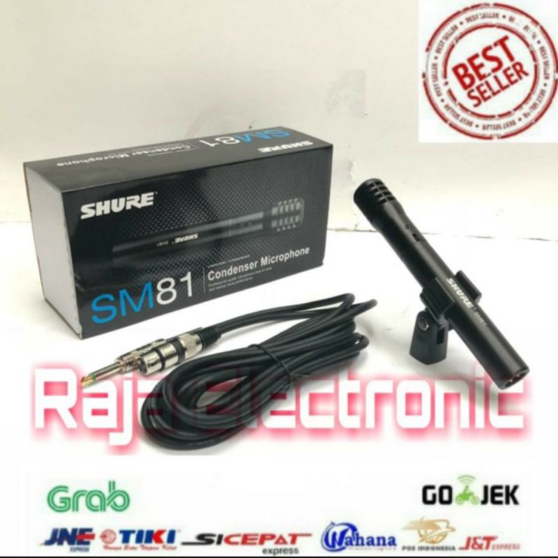 Mic Kabel Shure SM 81 Condenser Garansi 1 Tahun.