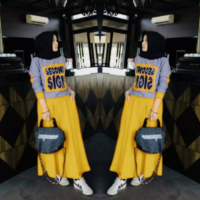 SET ROK SECOND SIGN WARNA ABU KUNING