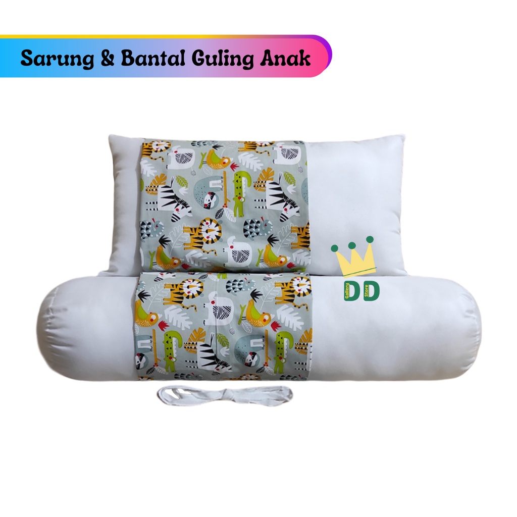 (BANTAL GULING ANAK DAN SARUNGNYA) Sarung Bantal anak balita 1 Set - Sarung Bantal Guling Karakter -