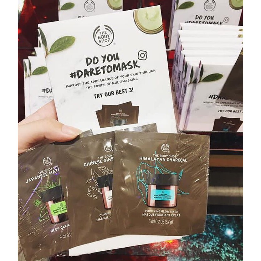Tbs The Body Shop Sachet Mask Bundle Isi 3 5 Pc Original Shopee Indonesia