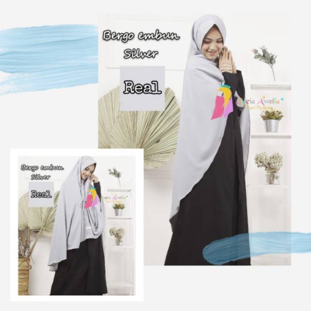 Hijab bergo embun/hijab syar'i/khimar