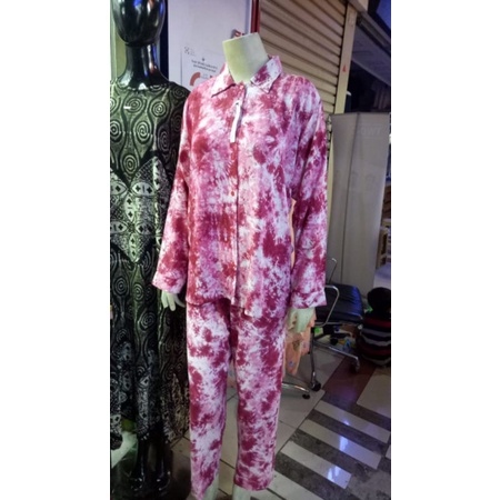 Setcel Tie Dye katun rayon