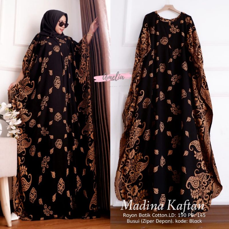 Gamis Kaftan Super Jumbo XXXXL Busui Bahan Santung Rayon Super Cap Hand Made Kualitas Super