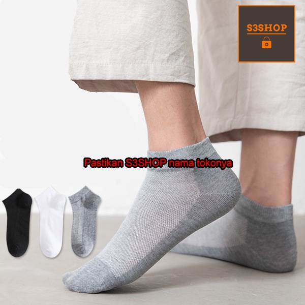 Kaos Kaki Sport Olahraga Tebal Ankle Socks