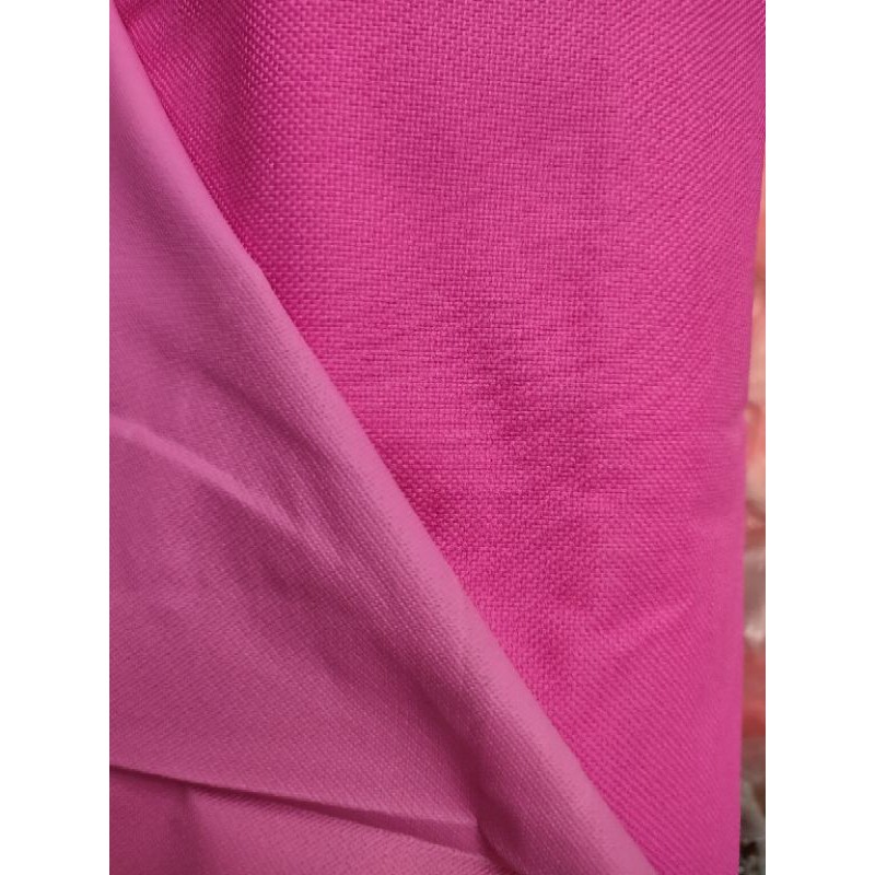 BAHAN KAIN TAS TOTE TEBAL KANVAS POLYESTER PINK FANTA TEBAL PREMIUM