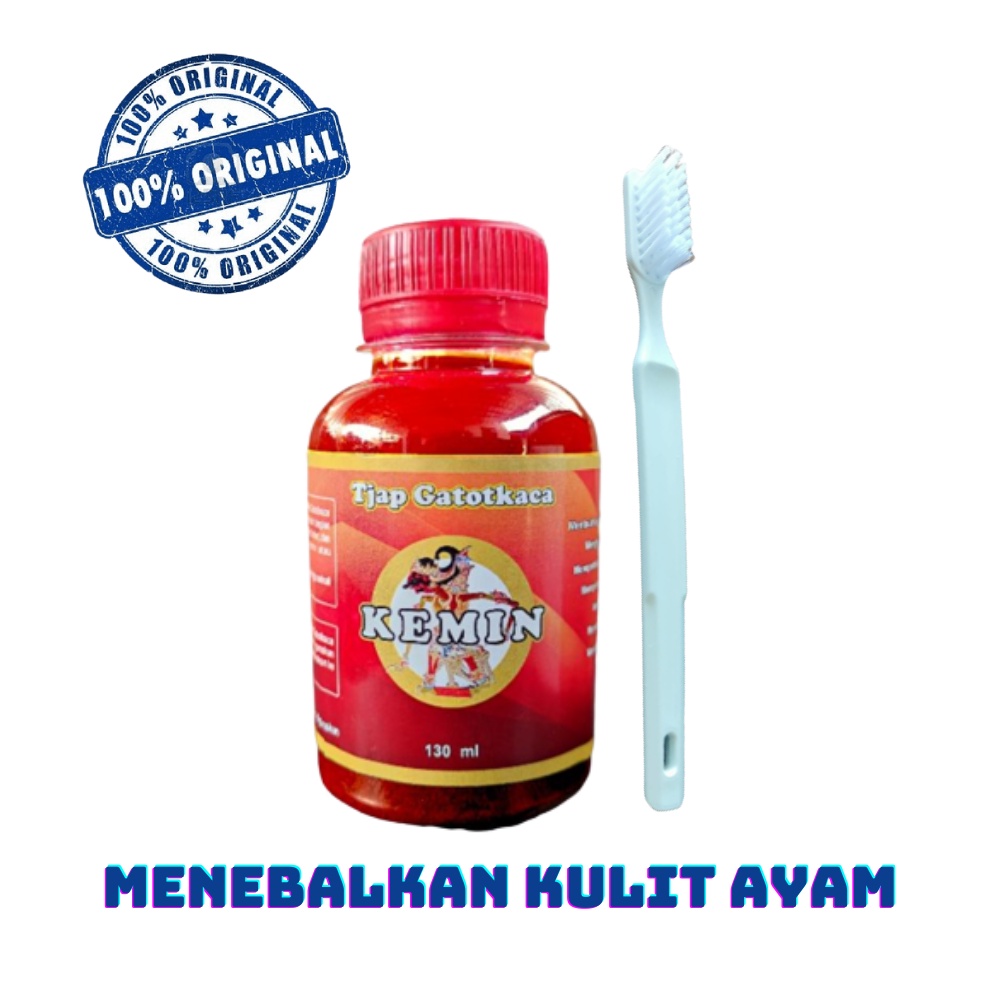 Kemin Gatotkaca 130 ml - menebalkan kulit ayam + bonus sikat