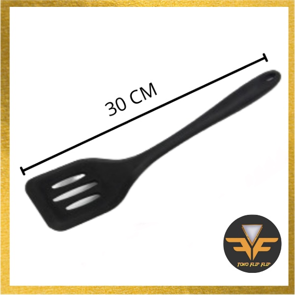 SUTIL Silikon Tahan Panas Spatula Silicone Anti Lengket Food Grade / Sutil Siliko Lubang Tahan Panas