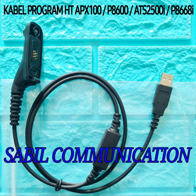 KABEL DATA HT MOTOROLA APX1000 ATS 2500i XIR P8668 APX1000 XIR P9260 P8268 - KABEL PROGRAM APX 1000 