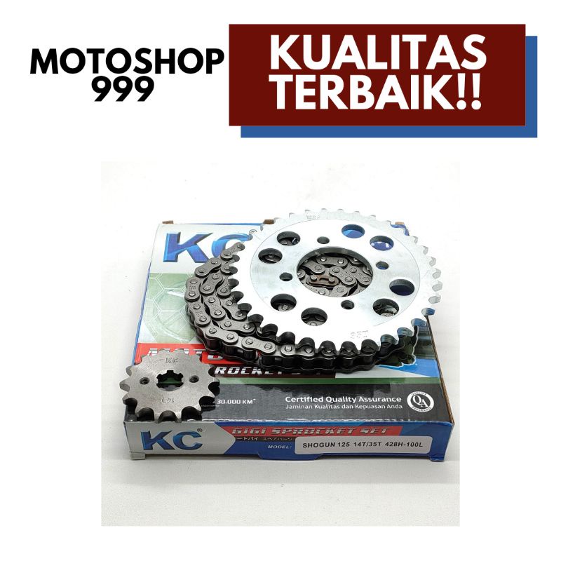 Chain kit / Gear paket / Gear set Shogun 125 KC