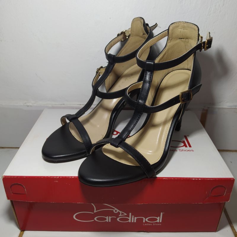 BARU Heels Wanita Cardinal Hitam Size 38 Sandal Wanita Sepatu Wanita