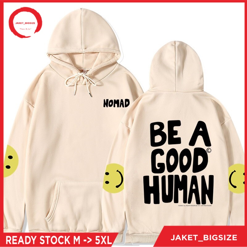Jaket Hoodie Hodie Kpop JIMIN NOMAD BE A GOOD HUMAN jumbo bigsize pria wanita ukuran m l xl xxl xxxl xxxxl xxxxxl