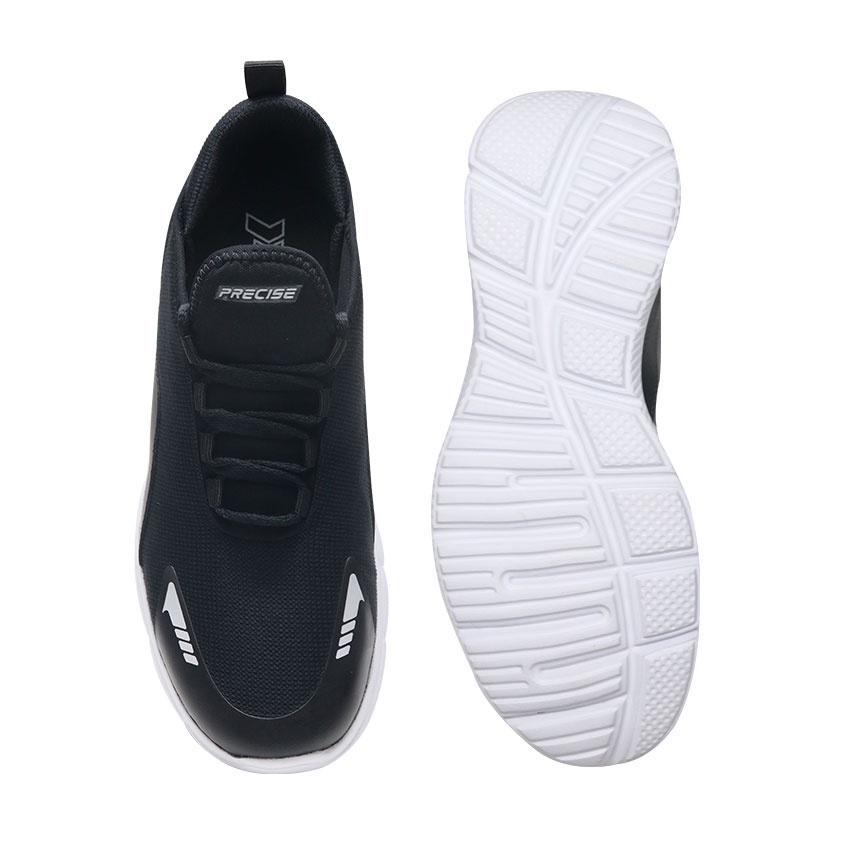 Precise Hanako JT Sepatu Sneakers Sekolah Anak - Black/White