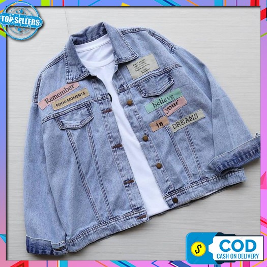 Casha - Zec Ootd Wanita Jacket Azhis / Vintage Oversize Jacket / Jaket Levis Oversize / Jaket Jeans 