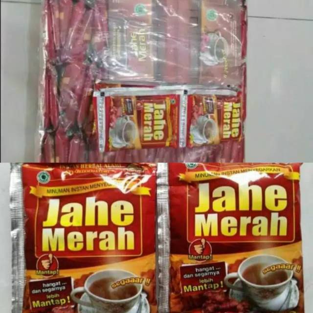 

Jahe Merah Renceng Minuman Instan (Isi 10 Sachet) Al Ghuroba