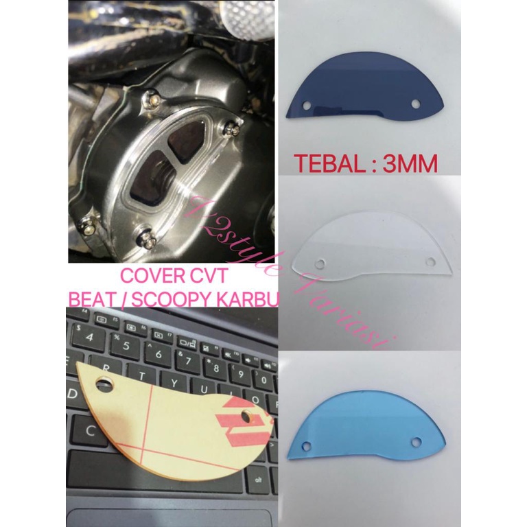 COVER CVT BEAT KARBU SCOOPY KARBU BEAT FI LAMA MIKA ACRILIK TEBAL 3MM TUTUP MESIN BAK MESIN CVT BEAT FI cover cvt beat - cover cvt beat karbu - cover cvt beat fi COVER CVT BEAT CARBU / COVER CVT SCOOPY CARBU TUTUP CVT BEAT LAMA SCOOPY OLD