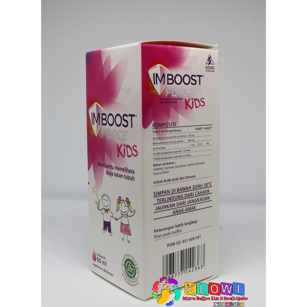 100% Original Imboost Force Kids Sirup  60 Ml / Suplemen Daya Tahan Tubuh