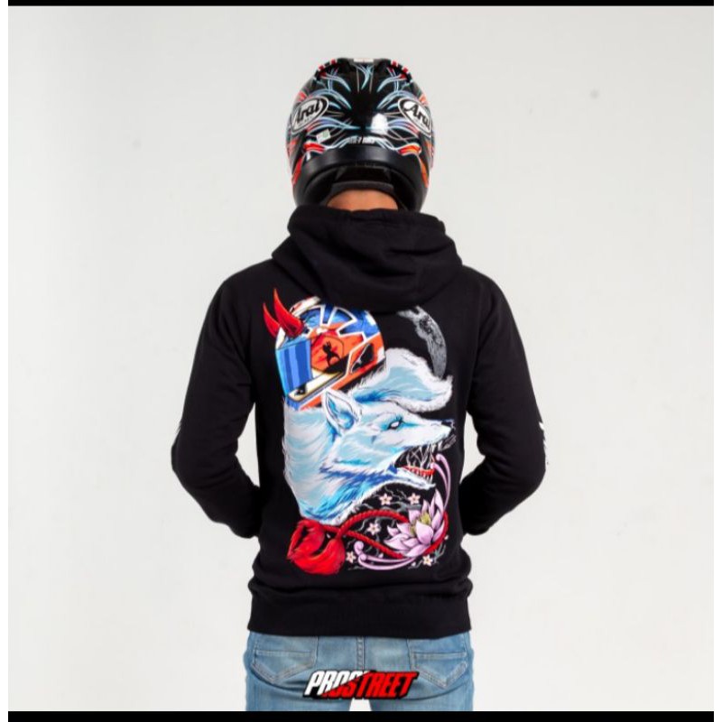 Hoodie Prostreet White Fox New