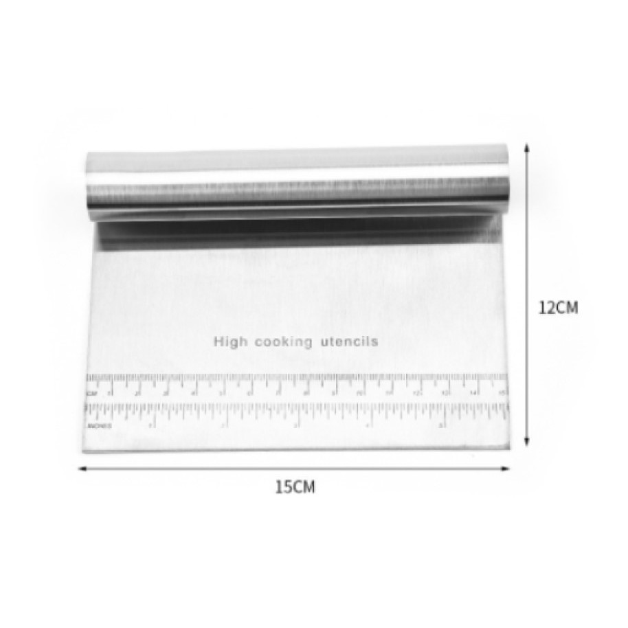 SCRAPPER STAINLESS STEEL - Pemotong Adonan Kue - Pisau Pemotong - Cutting Knife