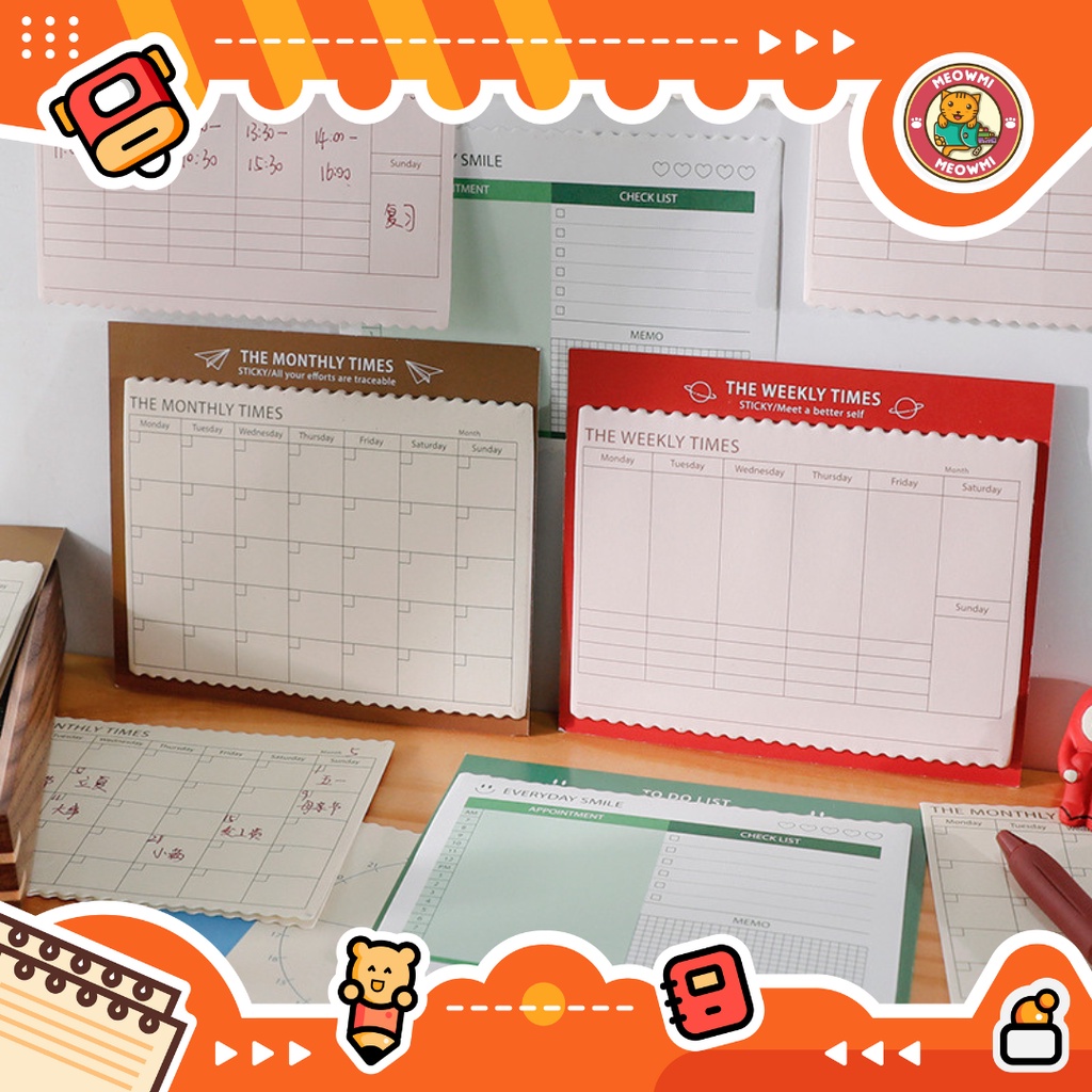 

Planner To Do List Monthly Weekly Daily Jadwal Sekolah Tugas Kegiatan MB0128