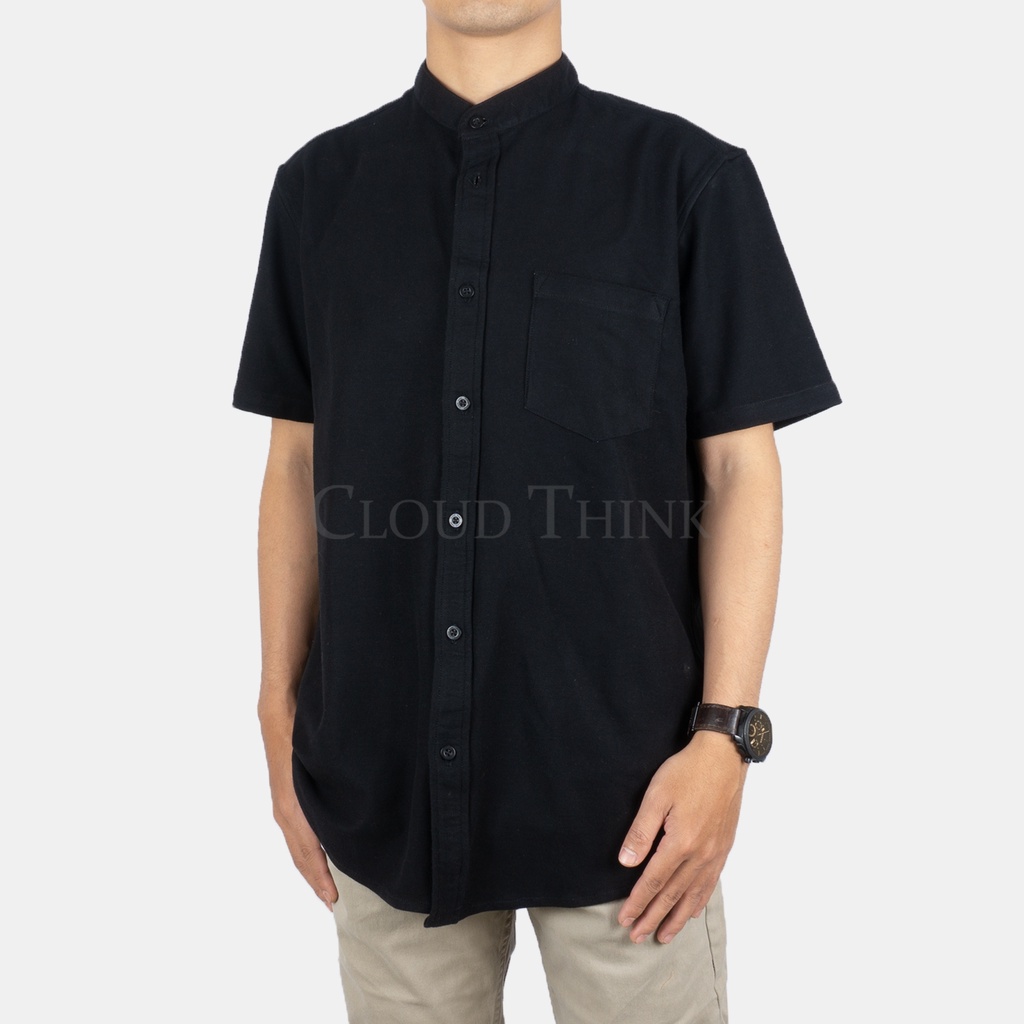 [Bisa COD] Kemeja Lengan Pendek Changi Original Brand Cloud Think bahan Pique