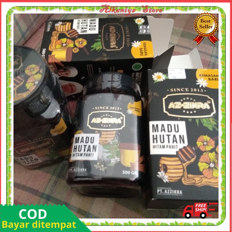 Madu Az Zikra Hitam Pahit Original Asli 100% AzZikra Hutan Hitam Pahit 500 gr Murni Terbaik BPOM