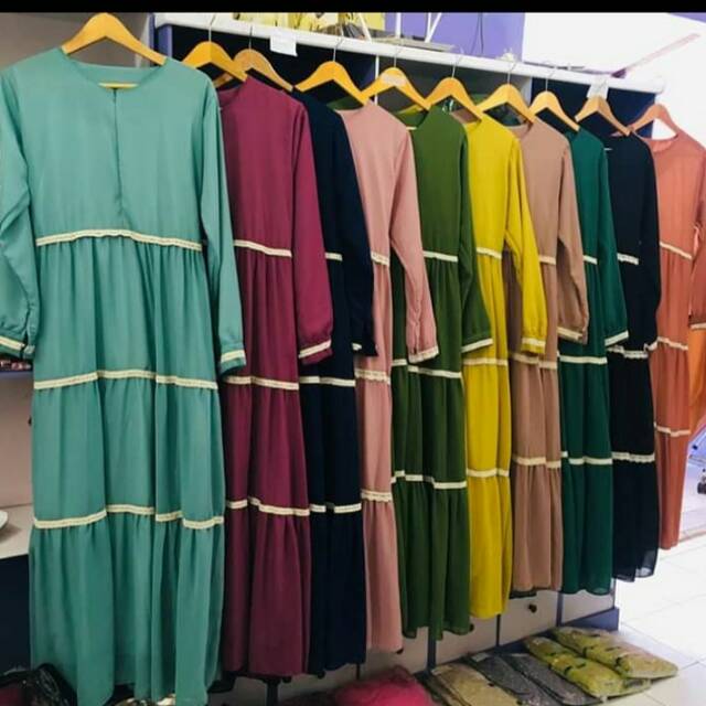 Gamis ceruty renda