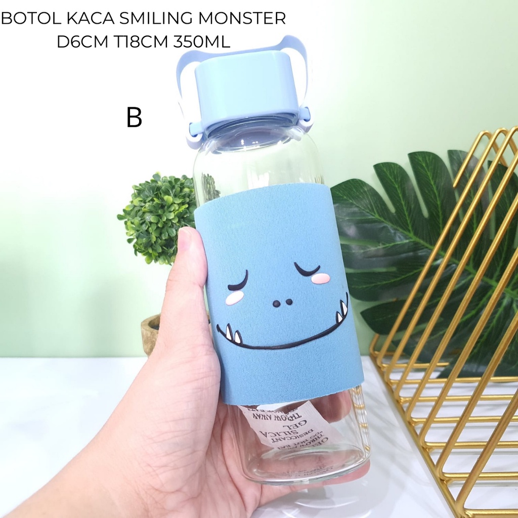 MONSTER | BOTOL AIR KACA | BOTOL MINUM LUCU | BOTOL ESTETIK