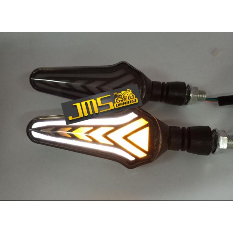 lampu sen led D289 running senja biru putih merah plus sen kuning aerox vario125/150 crf wr155 KLX Vixion cb 150 CBR gsx w175 R15 ninja r/rr ninja 250