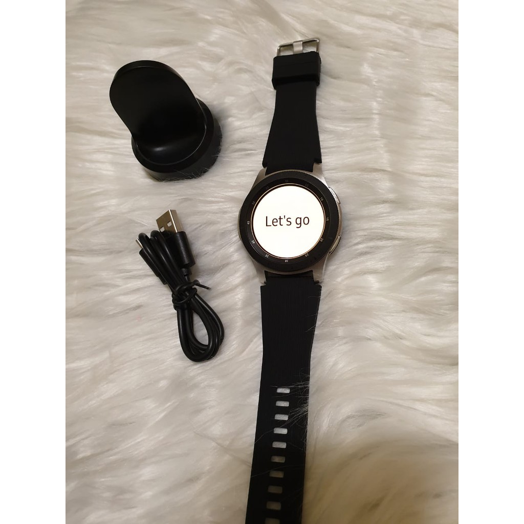 Samsung Galaxy Watch S4 46mm Silver Second Mulus Seperti Baru Original