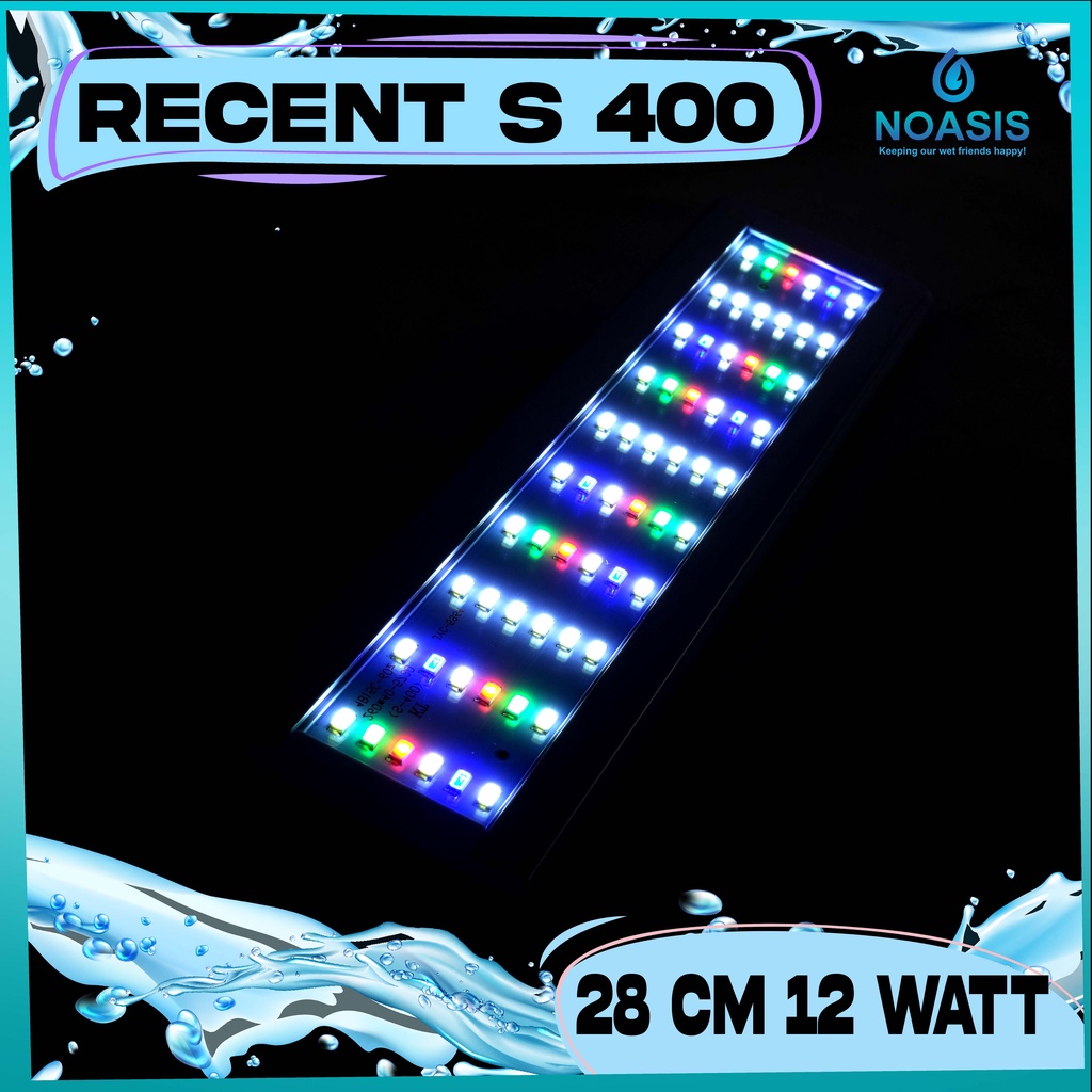 LAMPU LED RECENT S400 S-400 12W AQUASCAPE AQUARIUM S-SERIES LOW WATT